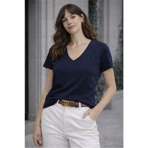 Ralph Lauren Dark Blue V-Neck Tee